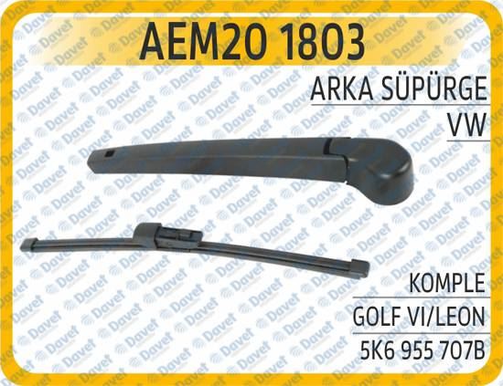AEM 201803 Arka Silecek Supurgesi Komple Vw Golf Vi Leon